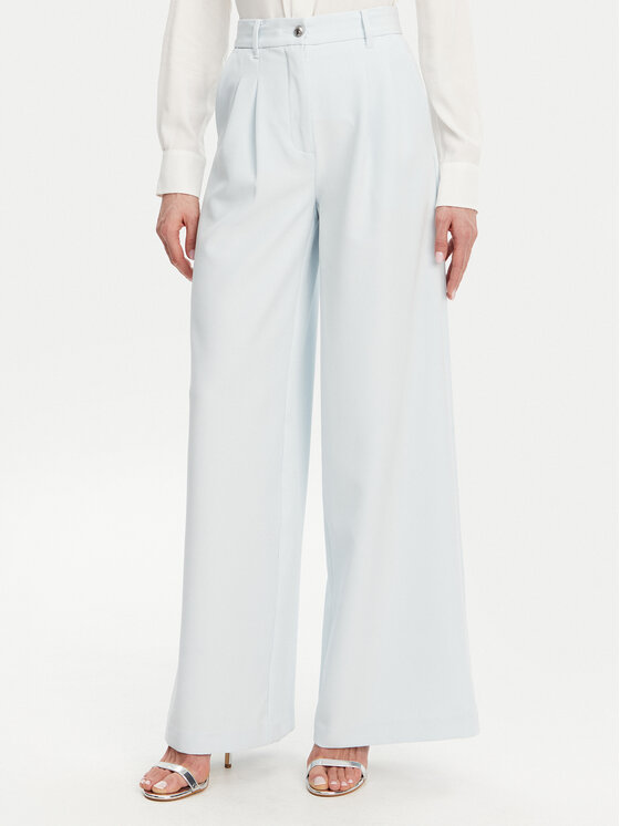 Guess Guess Pantaloni palazzo W5GB02 WH9Y2 Albastru celest Wide Leg