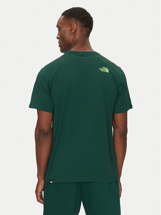 The North Face The North Face T-krekls Easy NF0A8A6C Zaļš Regular Fit