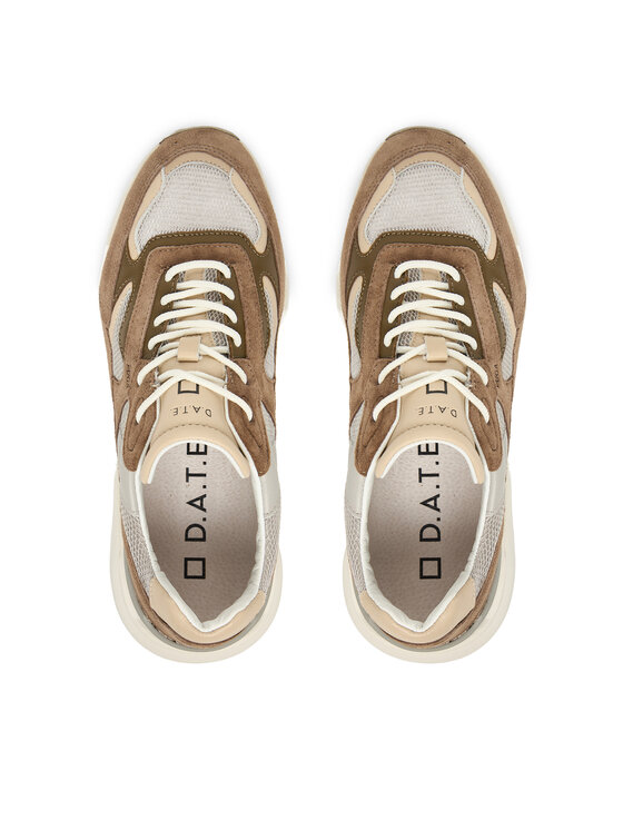 D.A.T.E. D.A.T.E. Sneakersy Fuga Mesh M431-FG-ME Béžová