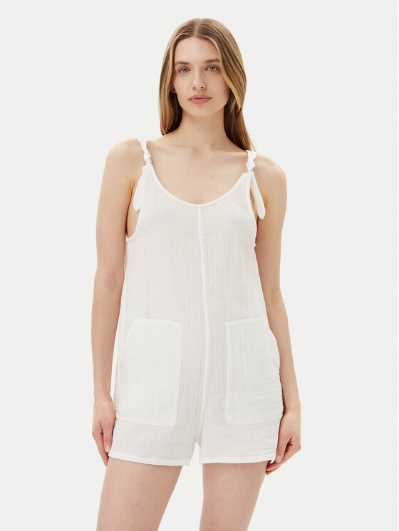 Volcom Salopette Lil Tie B2812501 Bianco Relaxed Fit, taglia : M