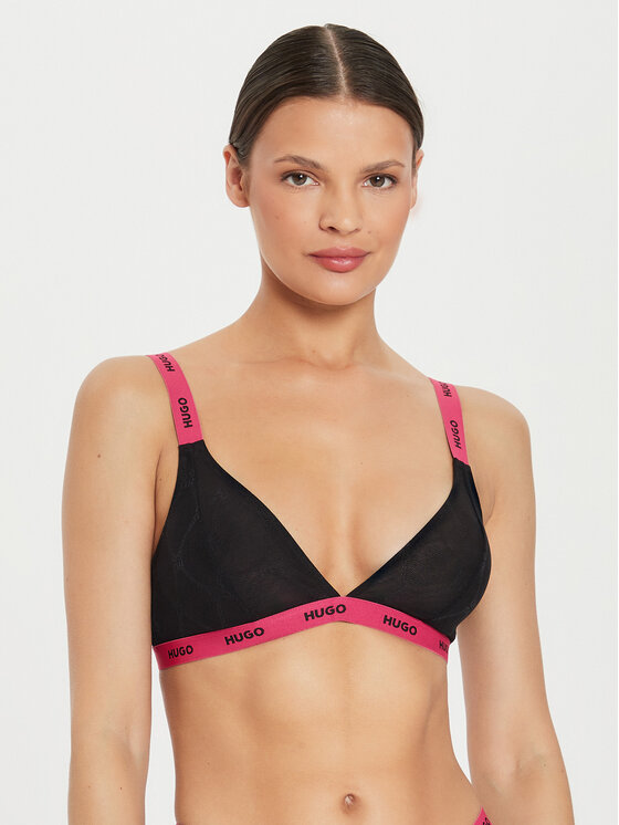 HUGO Hugo Bralette krūšturis 50520209 Melns