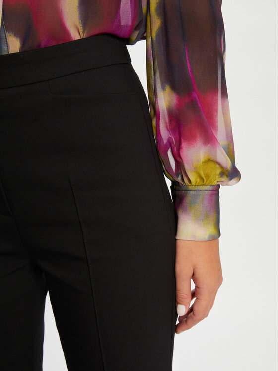 Morgan Morgan Pantaloni di tessuto 232-PFLO.F Nero Flare Fit