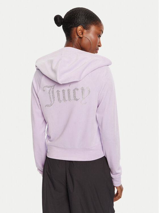 Juicy Couture Juicy Couture Majica dugih rukava Madison JCWA122001 Ljubičasta Slim Fit