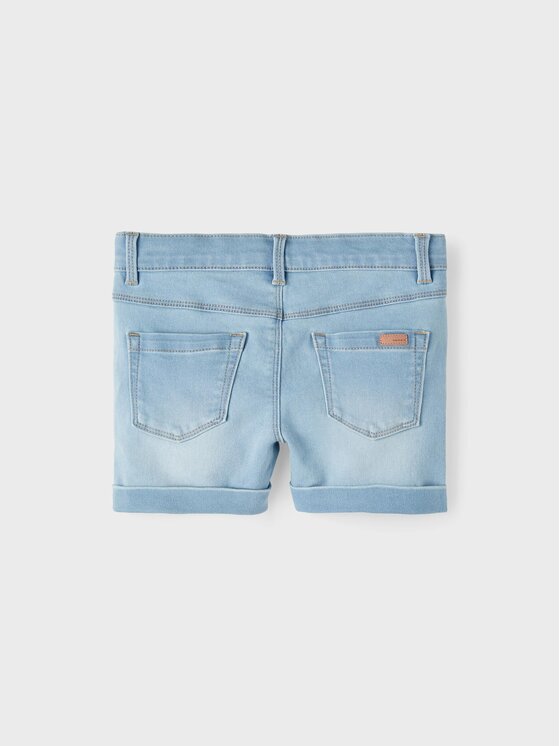 NAME IT NAME IT Szorty jeansowe 13212184 Błękitny Slim Fit
