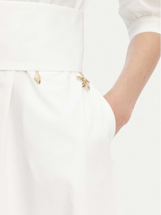 Marella Marella Kleid für den Alltag Stecca 2613221192 Weiß Regular Fit