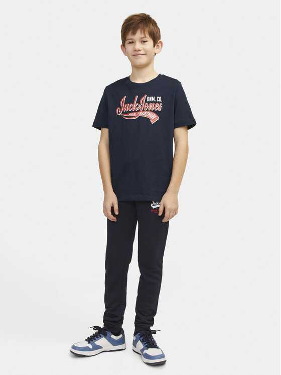Jack & Jones Junior Jack & Jones Junior T-Shirt 12257379 Granatowy Standard Fit