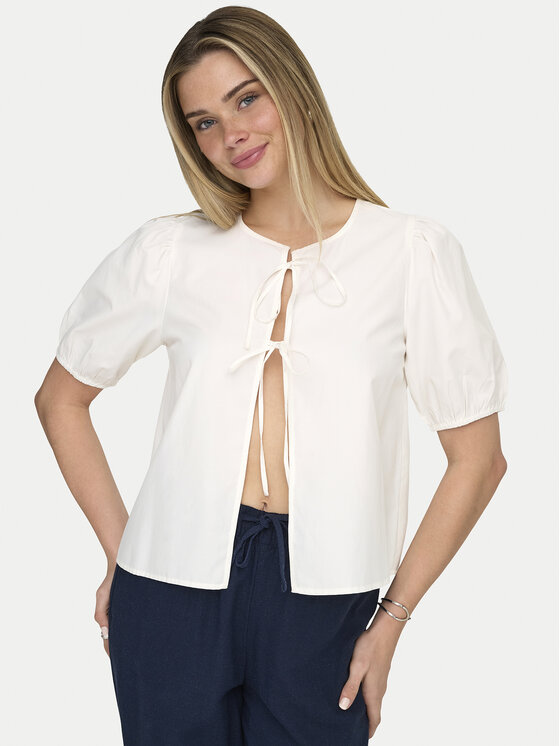 ONLY ONLY Blúz Jenna 15368592 Krém Regular Fit
