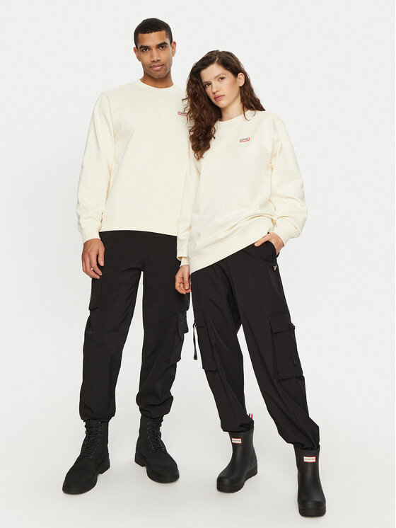 Hunter Hunter Felpa HARU0007242 Écru Regular Fit