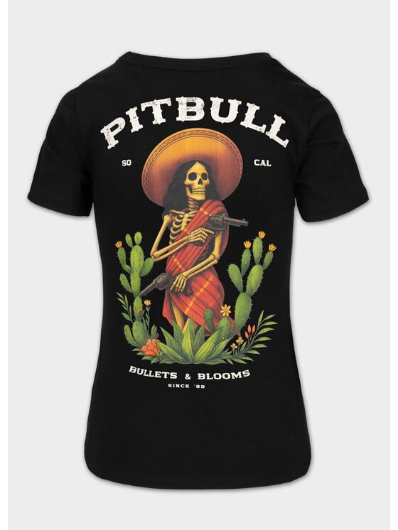PITBULL PITBULL T-Shirt BULLETS & BLOOMS Czarny Regular Fit