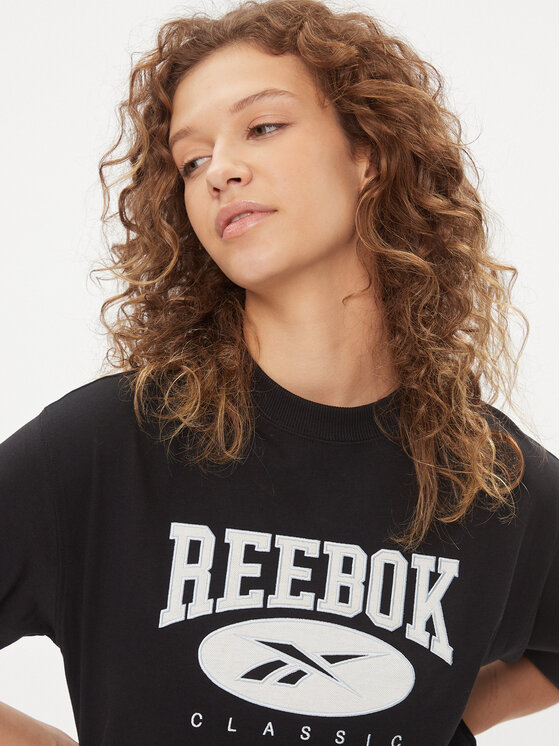 Reebok Reebok T-krekls Classics Big Logo IL4636 Melns Regular Fit