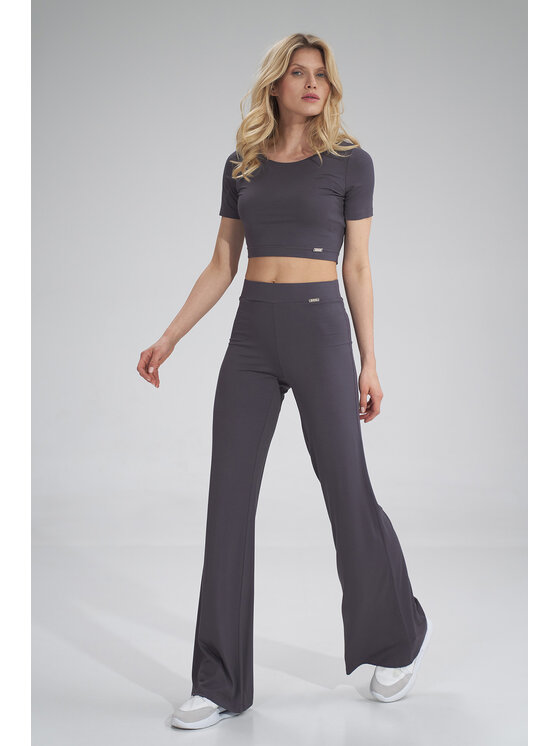 FIGL FIGL Blúzka M748 Sivá Regular Fit