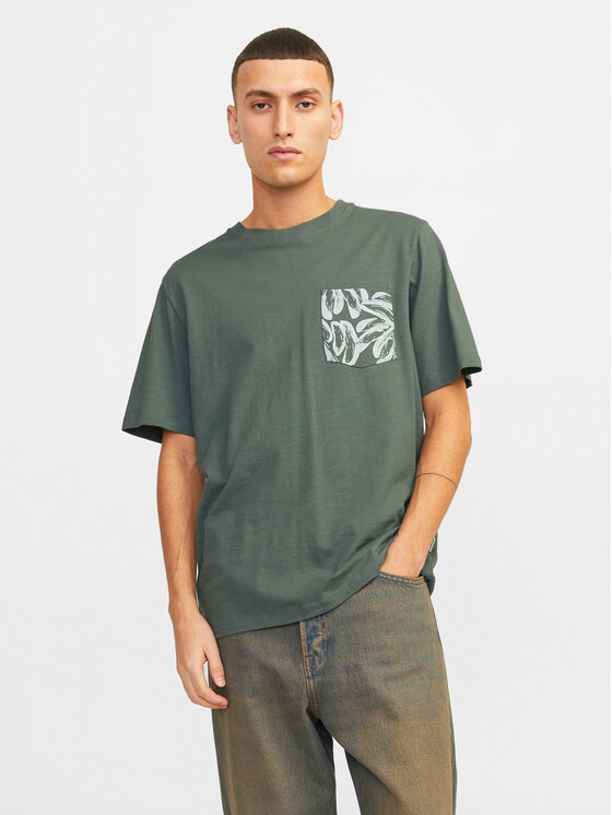 Jack&Jones Tričko Lafayette 12250435 Zelená Standard Fit