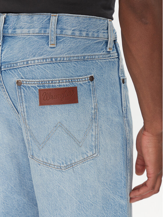 Wrangler Wrangler Džínové šortky Frontier 112362492 Modrá Relaxed Fit