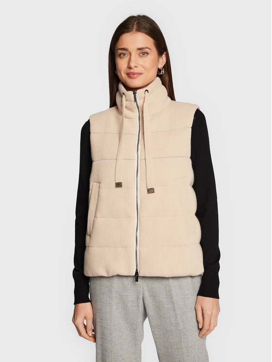 Peserico Peserico Vest S03312F12 Beež Regular Fit