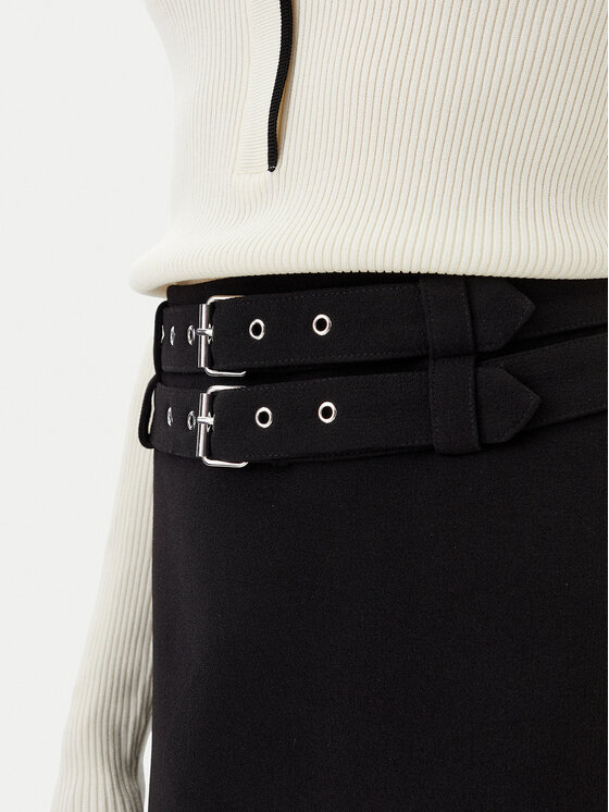 Morgan Morgan Fustă mini 251-JANO Negru Regular Fit