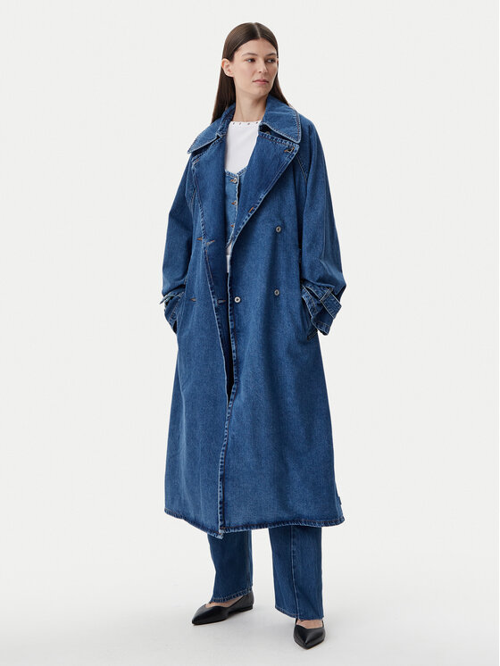 HUGO HUGO Trench Garena 50532056 Albastru Relaxed Fit