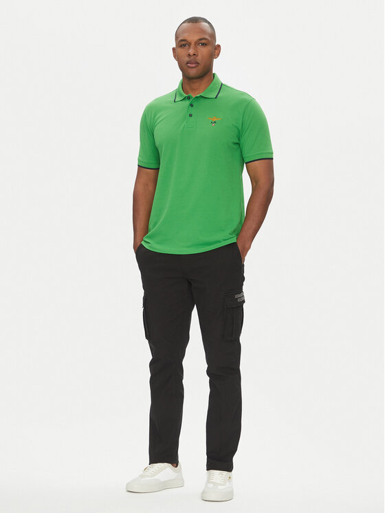 Aeronautica Militare Aeronautica Militare Tricou polo 251PO1308P82 Verde Regular Fit