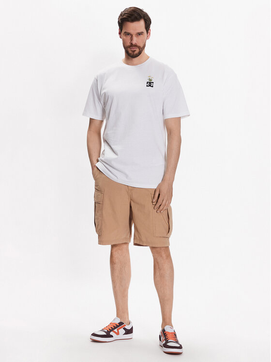 DC DC Auduma šorti Tundra ADYWS03068 Bēšs Regular Fit