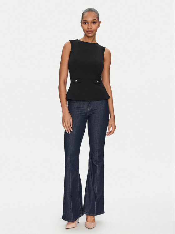 Guess Guess Palaidinė W5GP54 KCBO2 Juoda Regular Fit