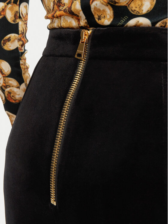 Balmain Balmain Spodnie materiałowe DF0PQ312JG50 Czarny Regular Fit