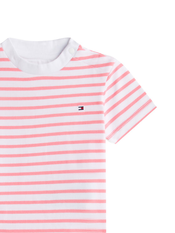 Tommy Hilfiger Tommy Hilfiger Komplet t-shirt i spodenki Essential KN0KN02379 Różowy Regular Fit