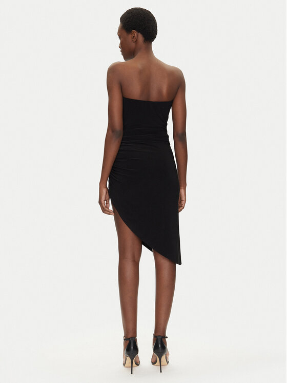 NORMA KAMALI NORMA KAMALI Koktejlové šaty KK4223PL949001 Černá Slim Fit
