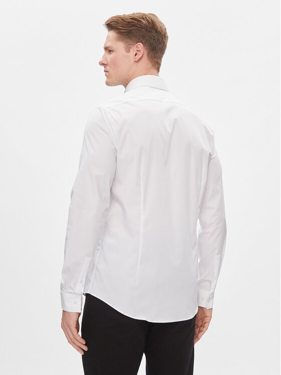 Calvin Klein Calvin Klein Marškiniai K10K112310 Balta Slim Fit