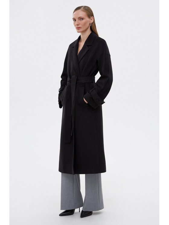 Estro Estro Cappotto ER00115599 Nero Loose Fit