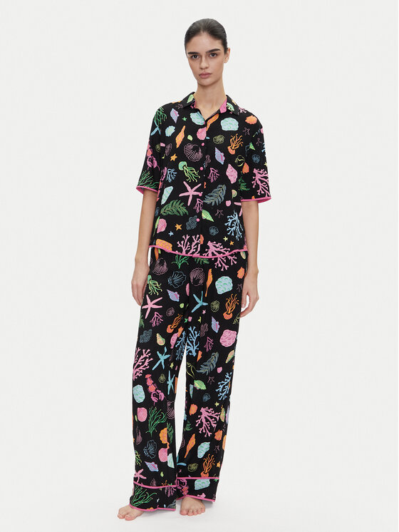 Kate Spade Pyžamo KSI92748 Čierna Regular Fit