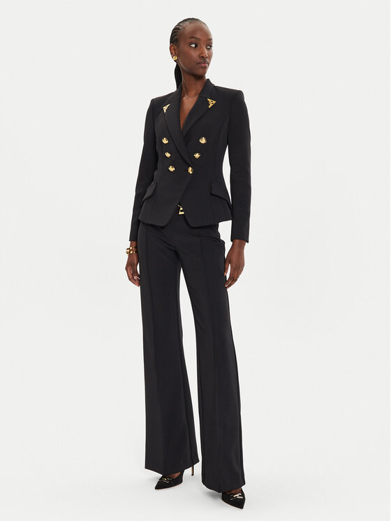 Elisabetta Franchi Elisabetta Franchi Zakó GI-095-46E2-V600 Fekete Slim Fit