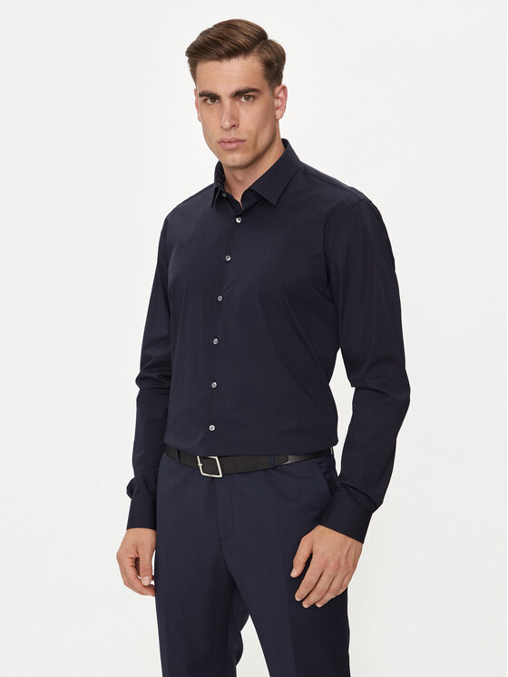 Calvin Klein Krekls K10K113160 Tumši zils Slim Fit