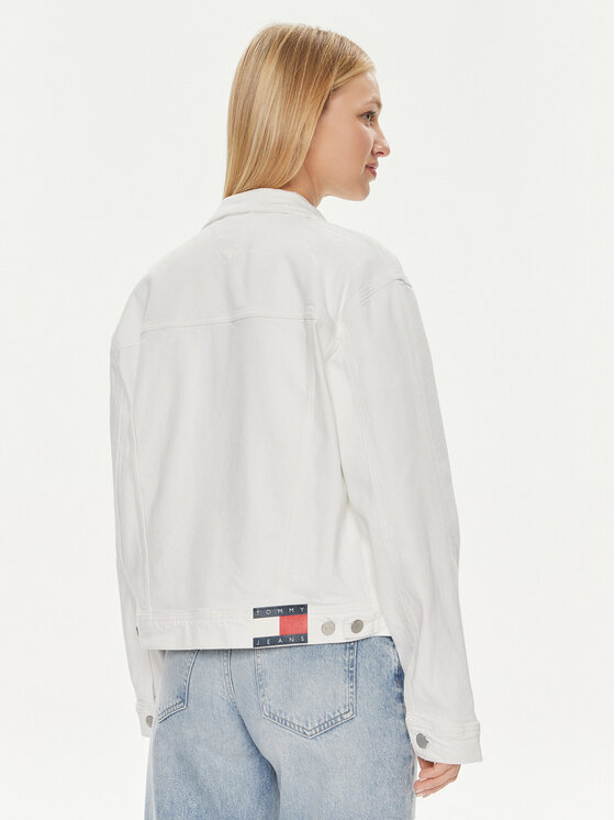 Tommy Jeans Tommy Jeans Jeansjacke DW0DW17658 Weiß Regular Fit