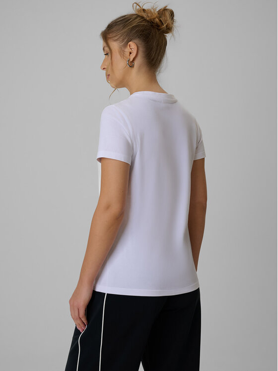 4F 4F T-Shirt BASIC+ Biały Regular Fit