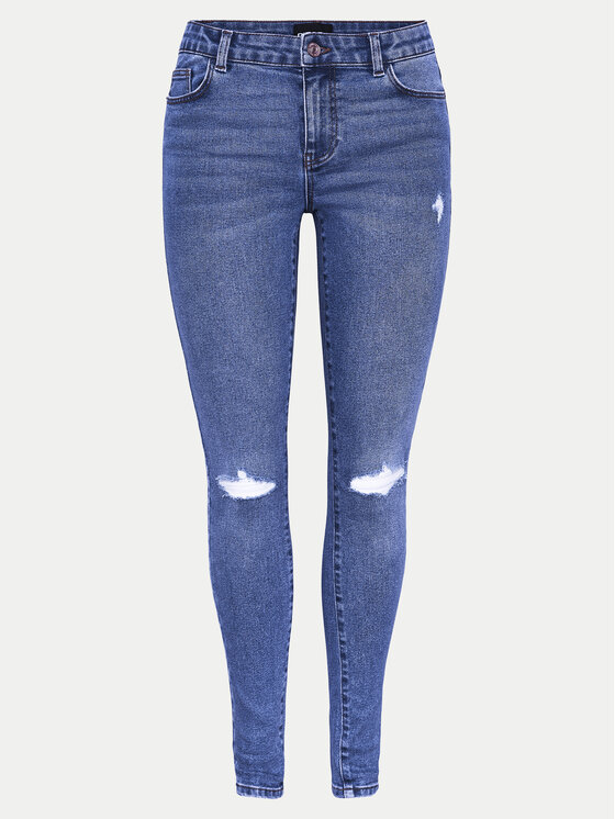 Pieces Pieces Jeansy Dana 17148021 Modrá Skinny Fit