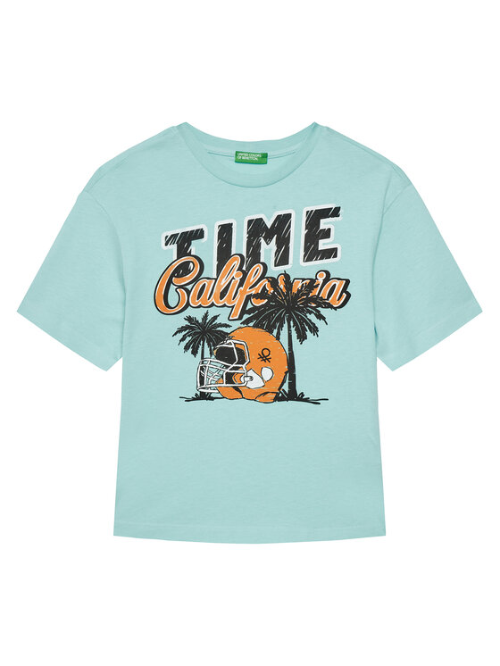 United Colors Of Benetton United Colors Of Benetton T-Shirt 3I1XC10O4 Μπλε Regular Fit