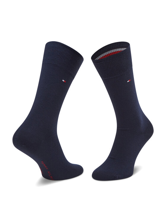 Tommy Hilfiger Tommy Hilfiger 2er-Set hohe Herrensocken 100001496 Dunkelblau