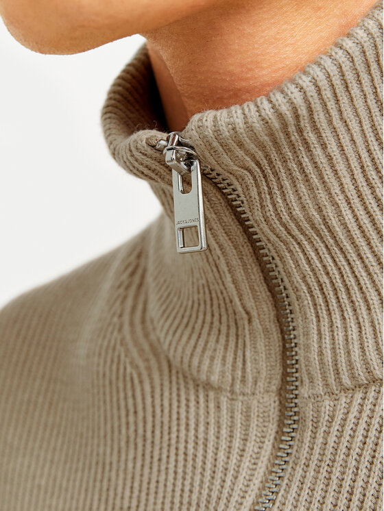 Jack & Jones Jack & Jones Sweter Perfect 12257773 Beżowy Regular Fit
