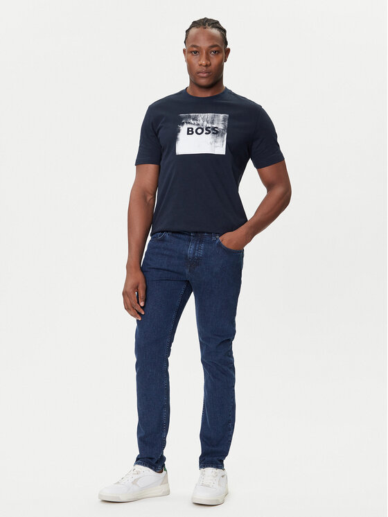 BOSS BOSS Jeansy Delaware 50544630 Granatowy Slim Fit