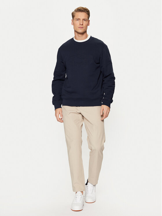 Lacoste Lacoste Світшот SH3595 Cиній Classic Fit
