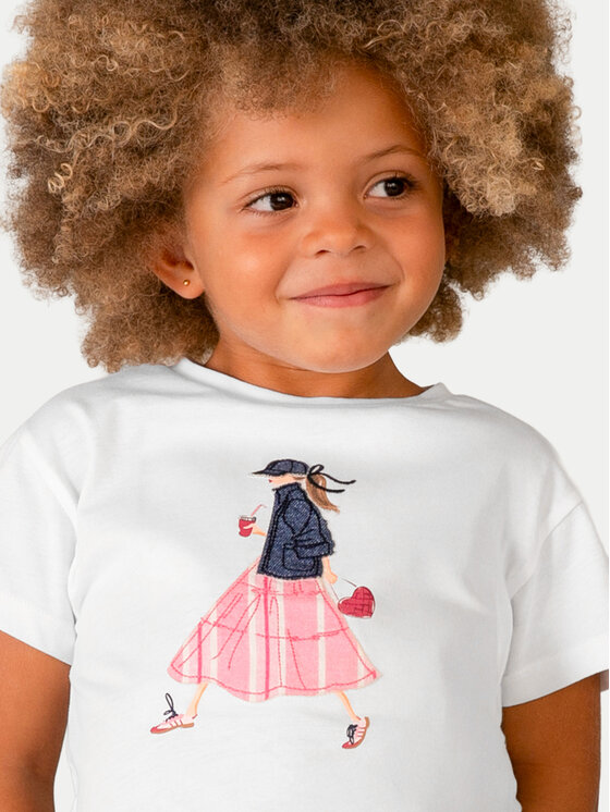 Mayoral Mayoral T-krekls 3011 Balts Regular Fit