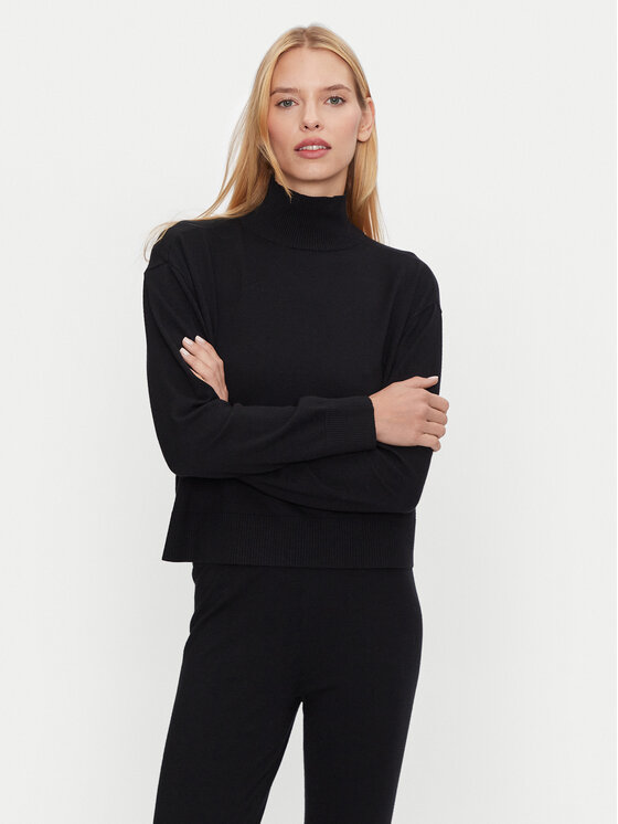 Athlecia Athlecia Ζιβάγκο Dava W Knitted High Neck EA243358 Μαύρο Regular Fit