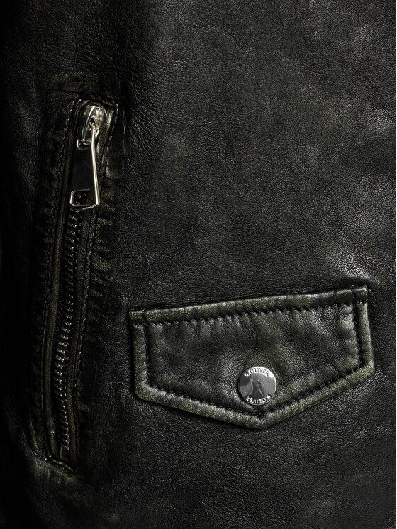 s.Oliver s.Oliver Lederjacke 2145465 Schwarz Regular Fit