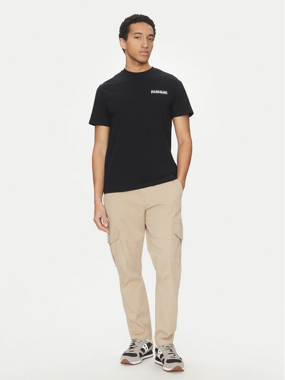 Napapijri Napapijri T-Shirt S-Dati NP0A4IE2 Czarny Regular Fit