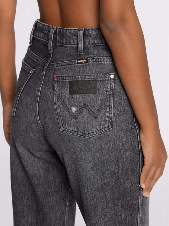 Wrangler Wrangler Jeansy Stargazer W27M41Z16 112320182 Szary Mom Fit