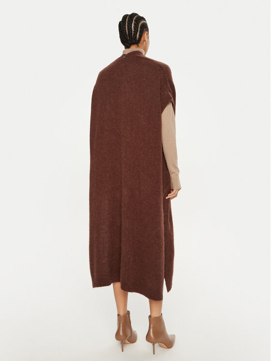 Dixie Dixie Kardigan M277K007A Smeđa Relaxed Fit