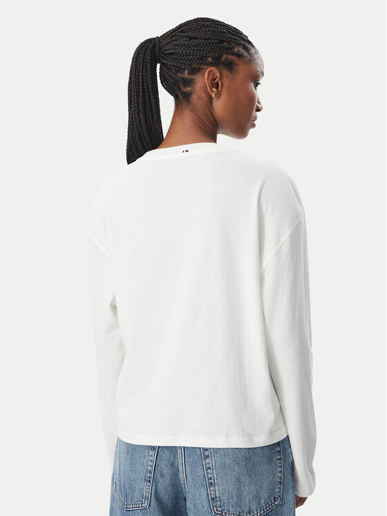 Tommy Hilfiger Tommy Hilfiger Bluza Jersey UW0UW06593 Bela Regular Fit