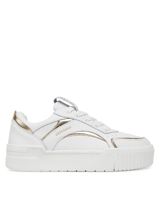 Just Cavalli Sneakersy 78RA3ST2 ZPA98 Biela