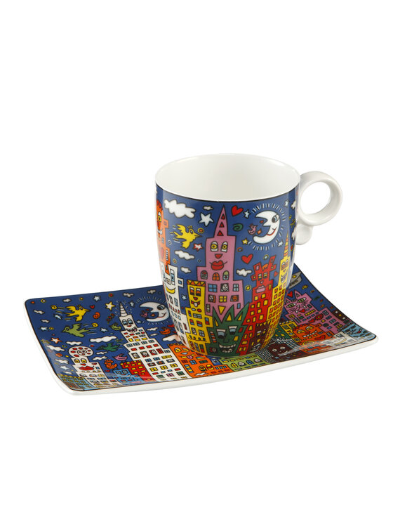 Goebel Goebel Kubek ze spodkiem J.Rizzi - My New York City Night Kolorowy