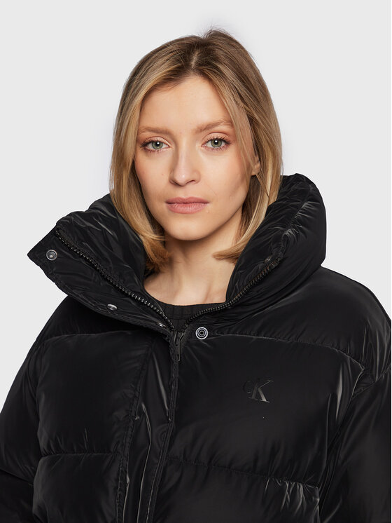 Calvin Klein Jeans Calvin Klein Jeans Μπουφάν χειμωνιάτικο J20J219845 Μαύρο Oversize