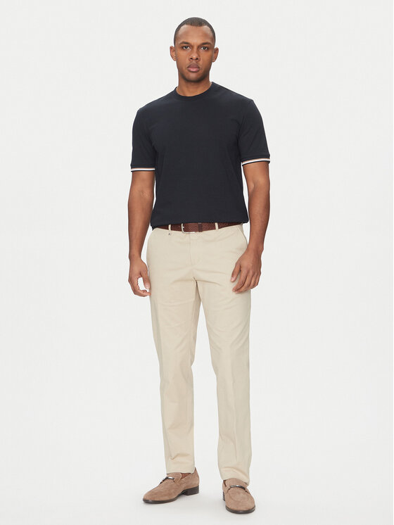 BOSS BOSS Marškinėliai Thompson 04 50501097 Tamsiai mėlyna Regular Fit